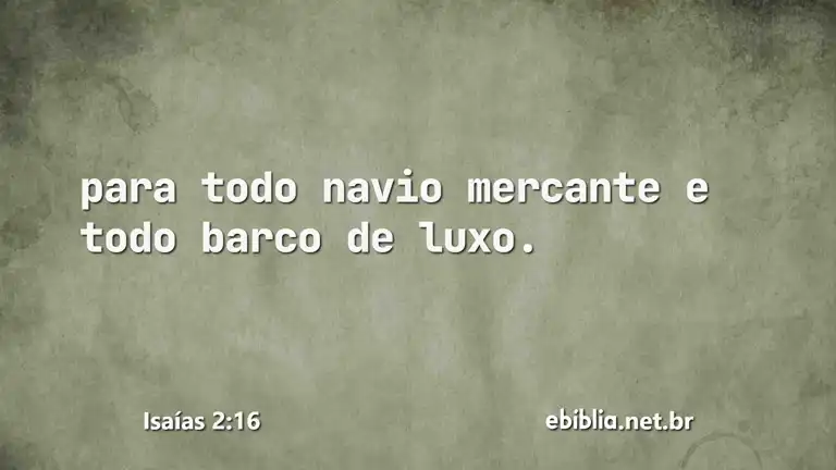 Isaías 2:16