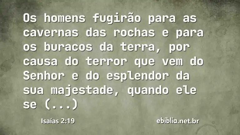 Isaías 2:19