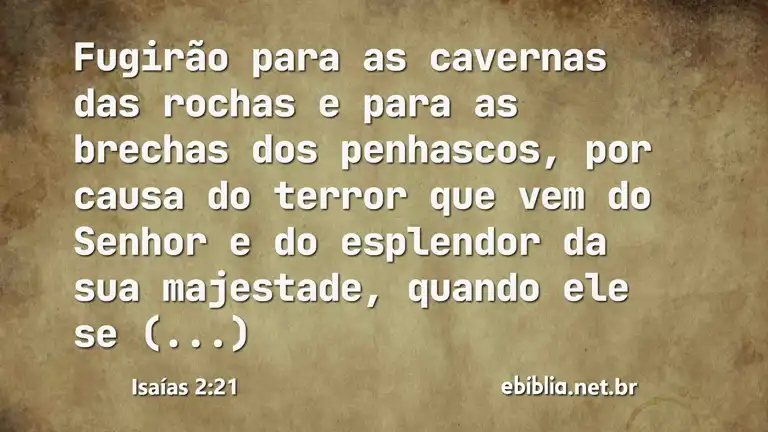 Isaías 2:21