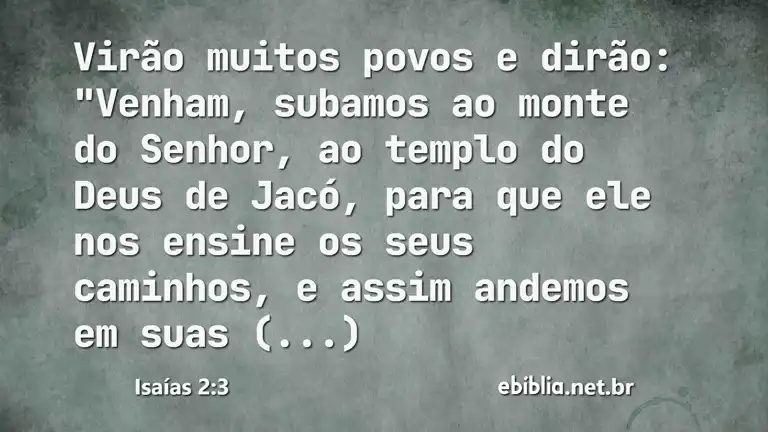 Isaías 2:3