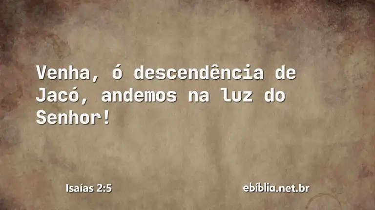 Isaías 2:5