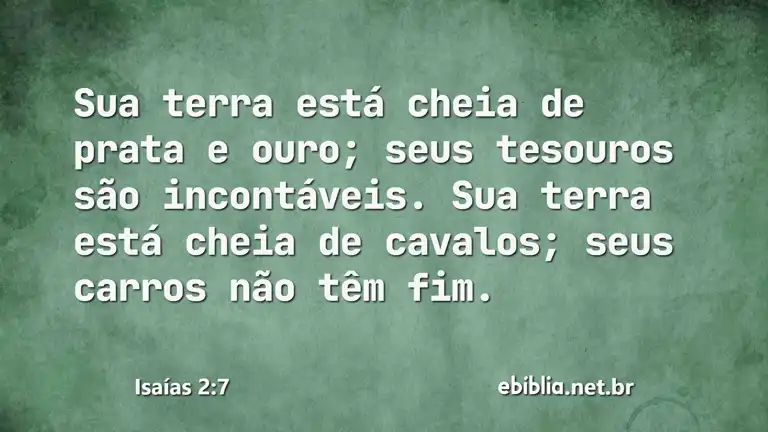 Isaías 2:7