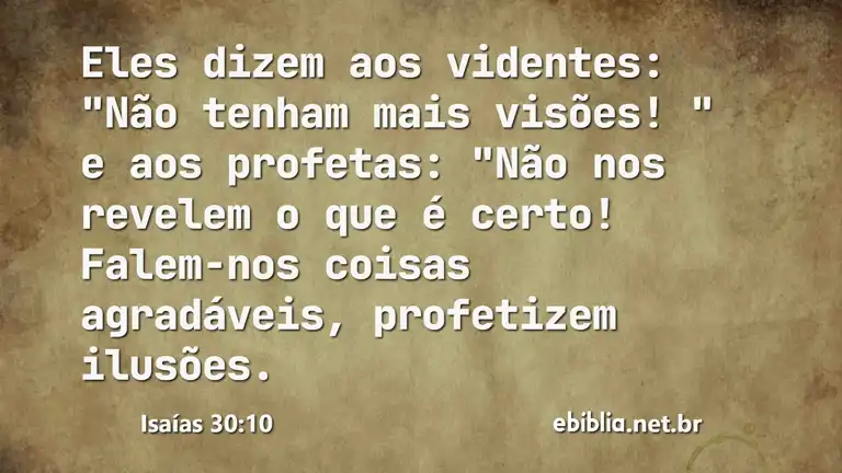 Isaías 30:10