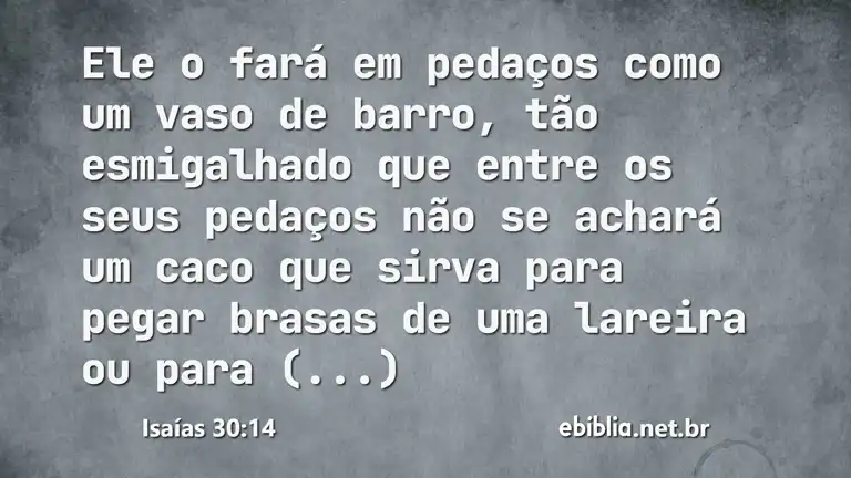 Isaías 30:14