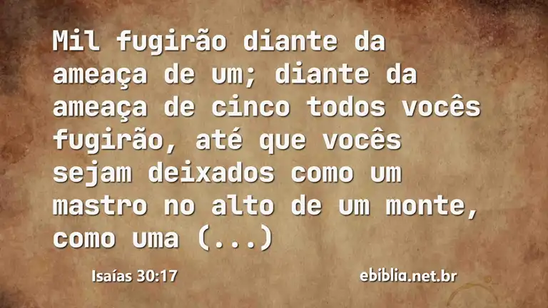 Isaías 30:17