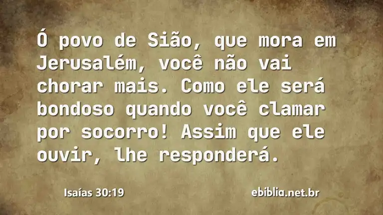 Isaías 30:19