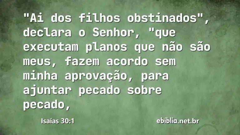 Isaías 30:1