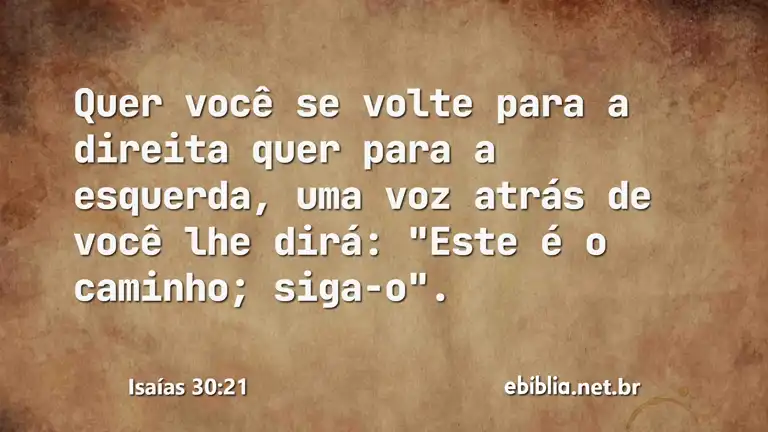 Isaías 30:21