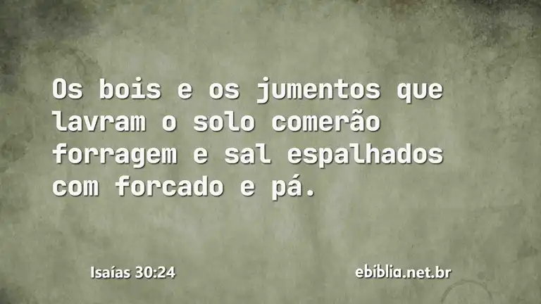 Isaías 30:24