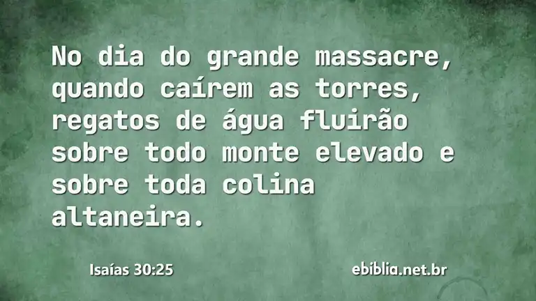 Isaías 30:25