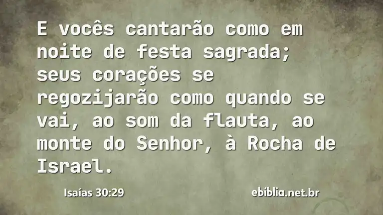 Isaías 30:29