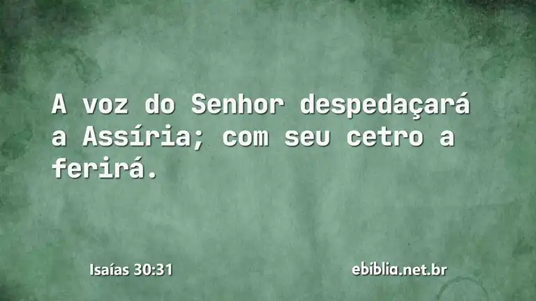 Isaías 30:31