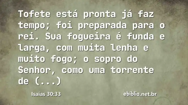 Isaías 30:33