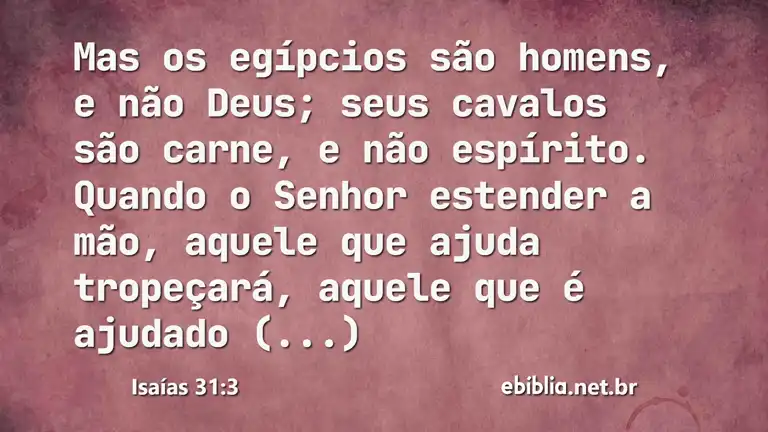 Isaías 31:3