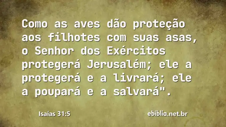 Isaías 31:5