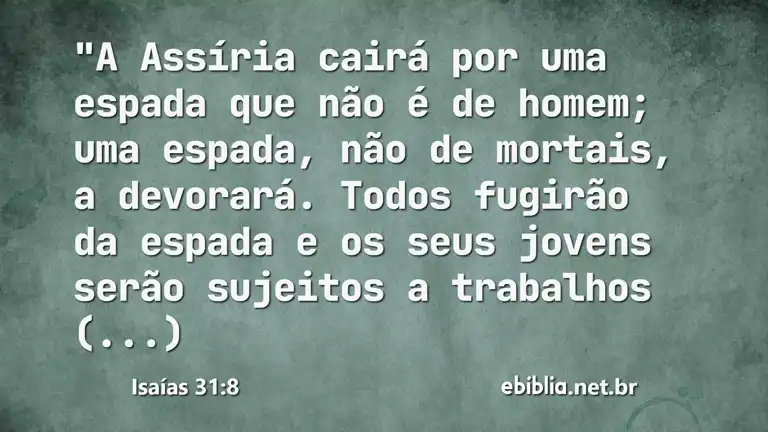 Isaías 31:8