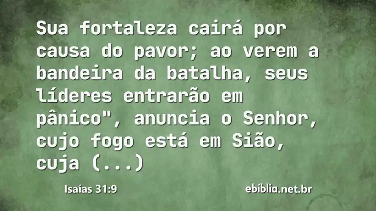 Isaías 31:9