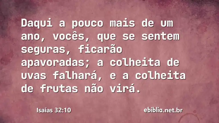 Isaías 32:10