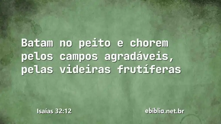 Isaías 32:12