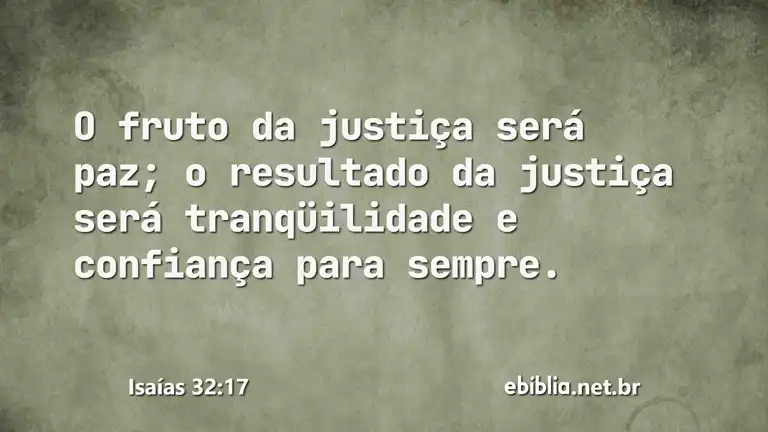 Isaías 32:17