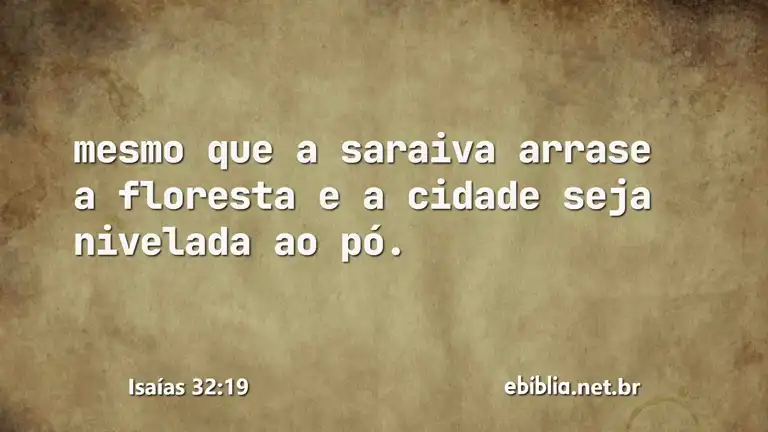 Isaías 32:19