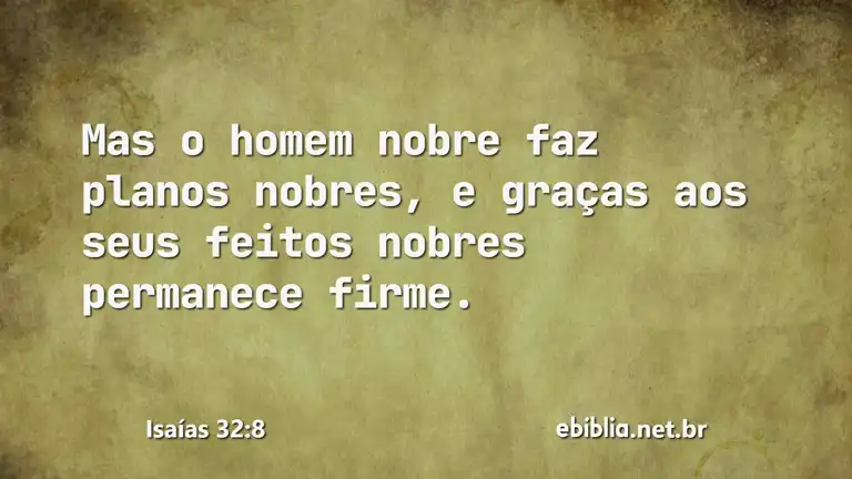 Isaías 32:8