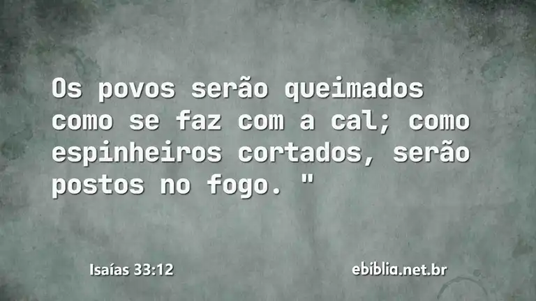 Isaías 33:12