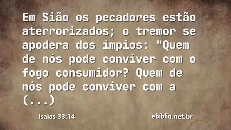 Isaías 33:14