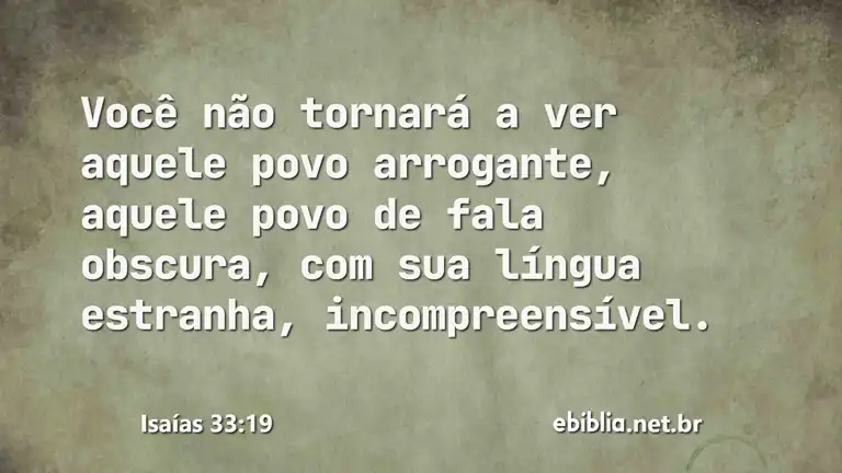 Isaías 33:19