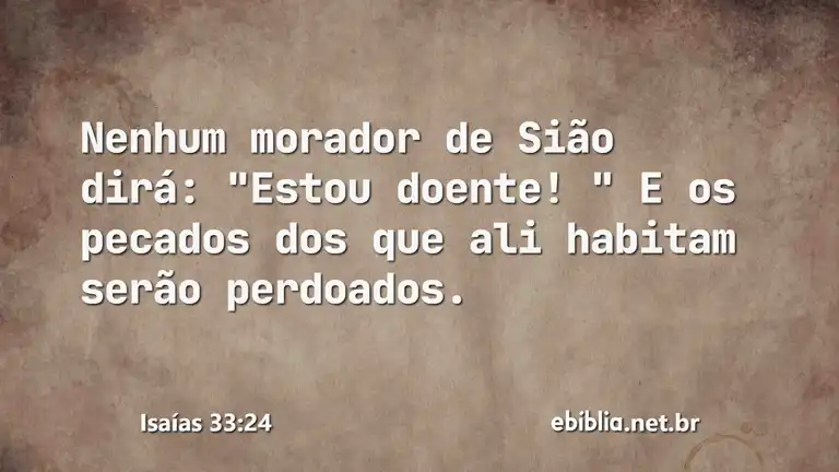 Isaías 33:24