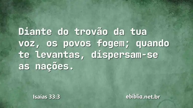 Isaías 33:3