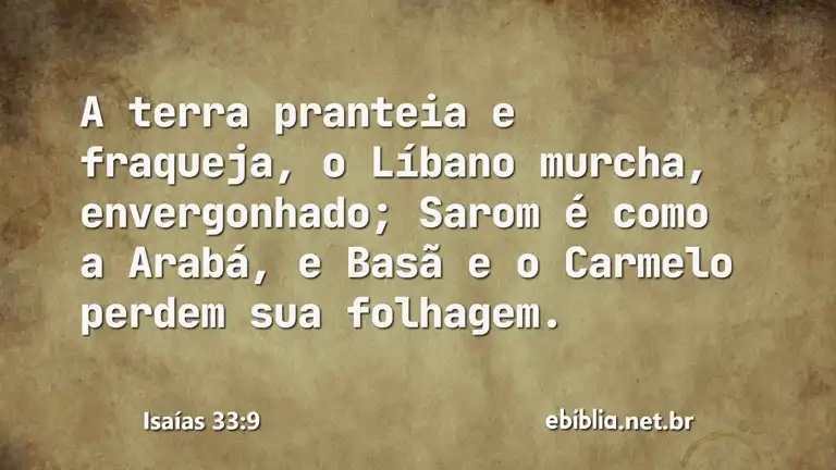 Isaías 33:9