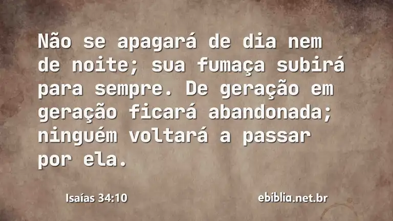 Isaías 34:10