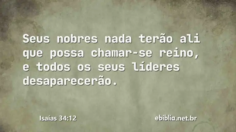 Isaías 34:12