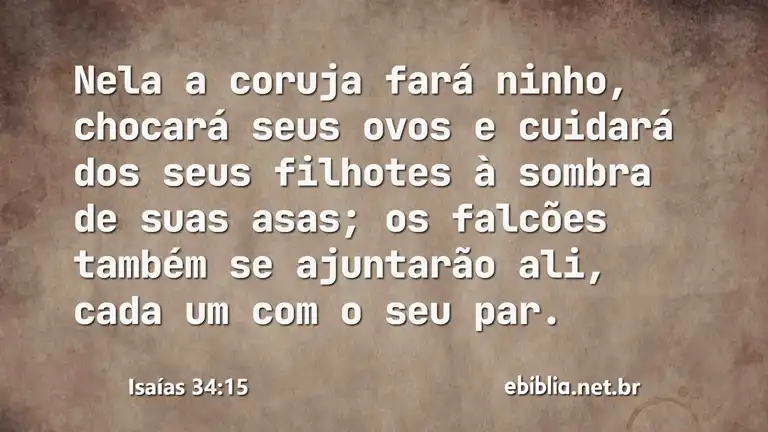 Isaías 34:15