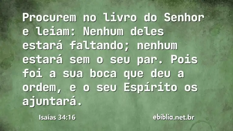 Isaías 34:16