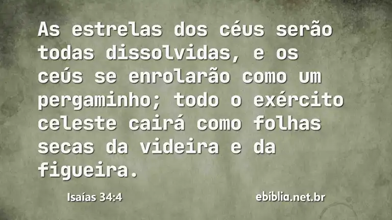 Isaías 34:4