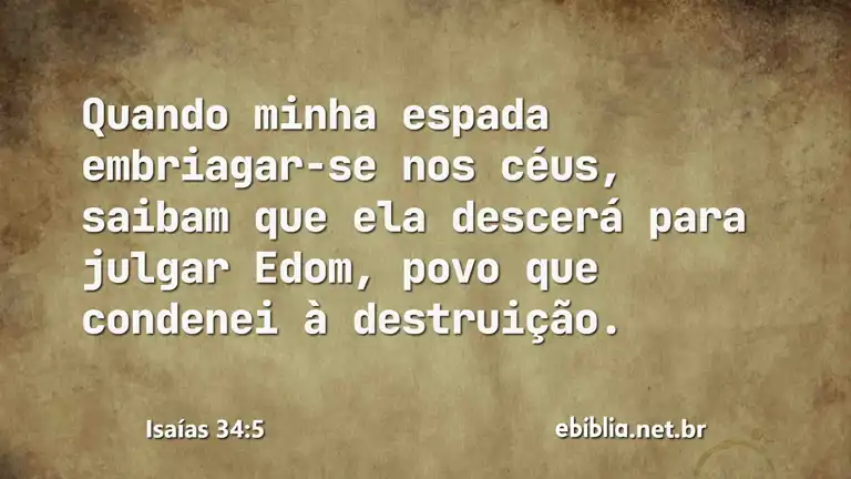 Isaías 34:5