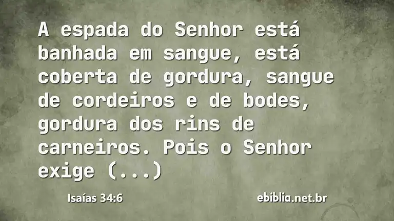 Isaías 34:6