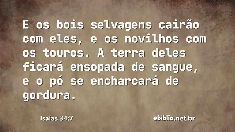 Isaías 34:7