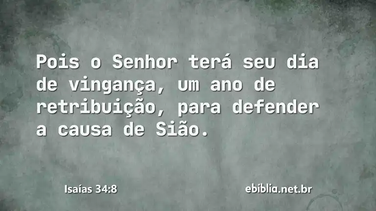 Isaías 34:8