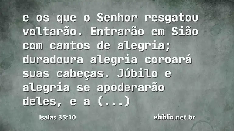 Isaías 35:10