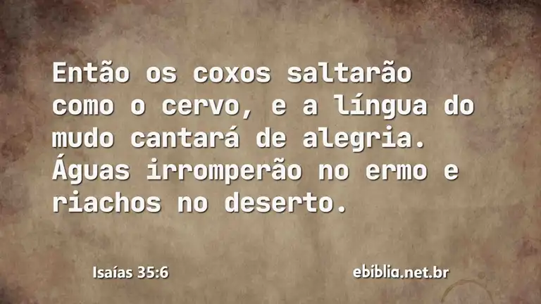 Isaías 35:6