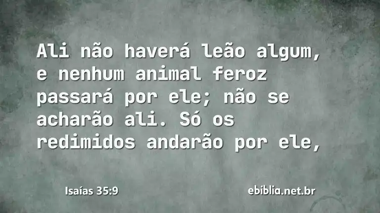 Isaías 35:9