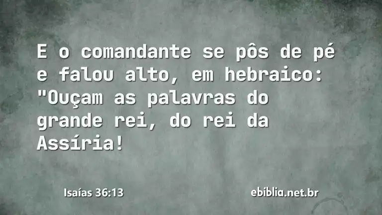 Isaías 36:13