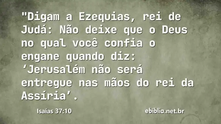 Isaías 37:10