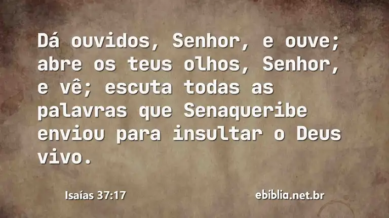 Isaías 37:17