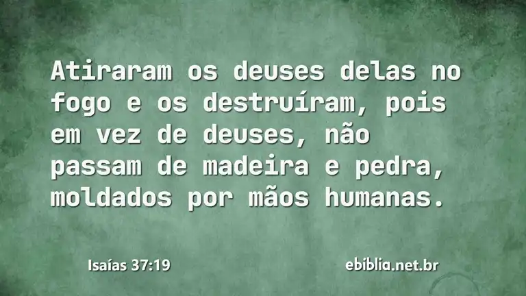 Isaías 37:19