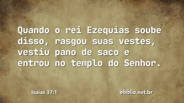 Isaías 37:1