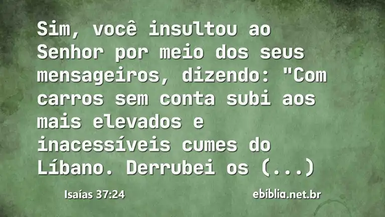 Isaías 37:24